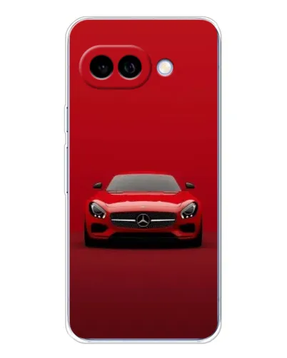 Чехол для Google Pixel 9A с картинкой «Красный Mercedes AMG»