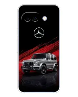 Чехол для Google Pixel 9A с картинкой «Mercedes G-Class красный»