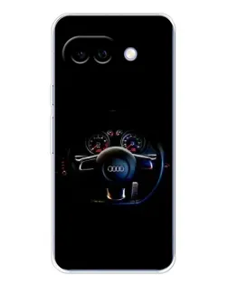 Чохол для Google Pixel 9A з картинкою «Салон Audi — кермо»
