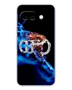 Чехол для Google Pixel 9A с картинкой «Энергия лого Audi»