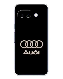 Чехол для Google Pixel 9A с картинкой «Audi — золотой логотип»
