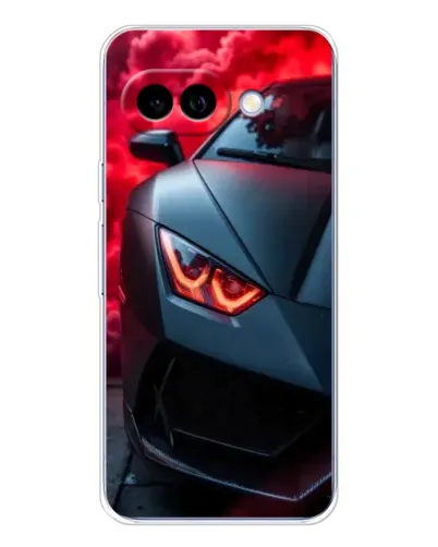 Чохол для Google Pixel 9A з картинкою «Lamborghini червоне сяйво»
