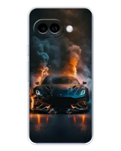 Чохол для Google Pixel 9A з картинкою «Lamborghini димна естетика»