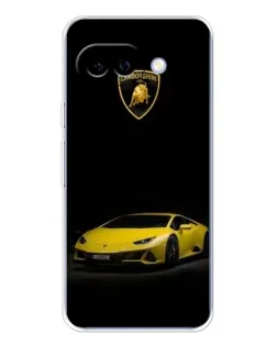 Чохол для Google Pixel 9A з картинкою «Lamborghini жовтий акцент»