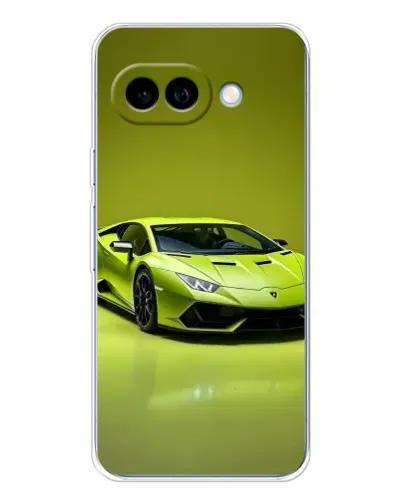 Чохол для Google Pixel 9A з картинкою «Салатовий Lamborghini Huracan»