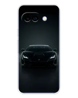 Чохол для Google Pixel 9A з картинкою «Чорний Lamborghini Aventador»