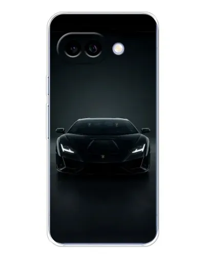 Чохол для Google Pixel 9A з картинкою «Чорний Lamborghini Aventador»