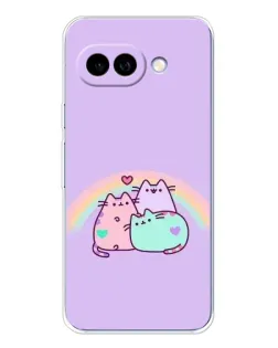 Чохол для Google Pixel 9A з картинкою «Веселкові Пушини»