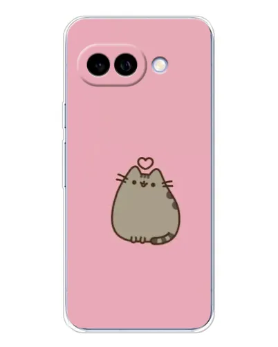 Чохол для Google Pixel 9A з картинкою «Pusheen серце»