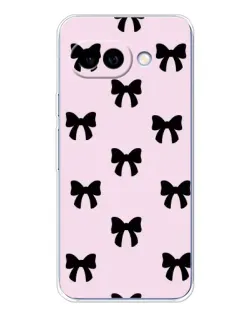 Чохол для Google Pixel 9A з картинкою «Чорні банти Coquette»