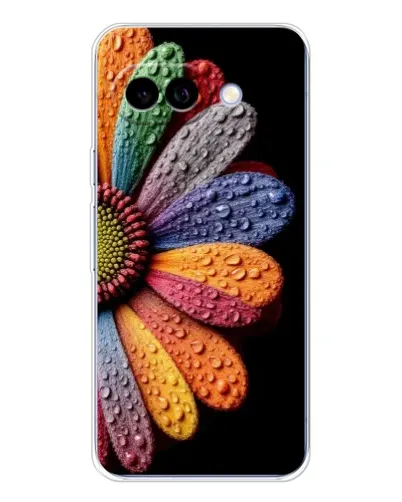 Чехол для Google Pixel 9A с картинкой «Радужный цветок»