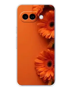 Чехол для Google Pixel 9A с картинкой «Оранжевые герберы»