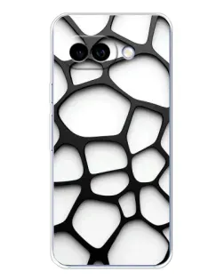 Чохол для Google Pixel 9A з картинкою «Біла об'ємна сітка»