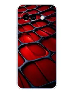 Чохол для Google Pixel 9A з картинкою «Червона глянцева сітка»