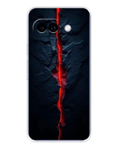 Чохол для Google Pixel 9A з картинкою «Червона лавова тріщина»