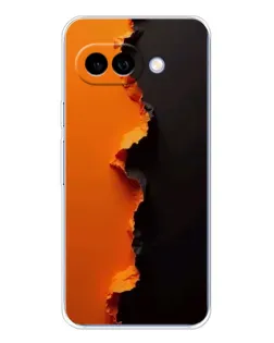 Чохол для Google Pixel 9A з картинкою «Помаранчевий розлом»