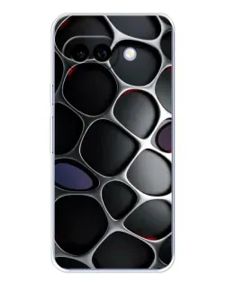 Чохол для Google Pixel 9A з картинкою «Об'ємна темна решітка»