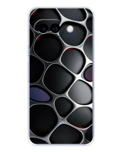 Чохол для Google Pixel 9A з картинкою «Об'ємна темна решітка»