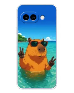 Чохол для Google Pixel 9A з картинкою «Морська капібара»