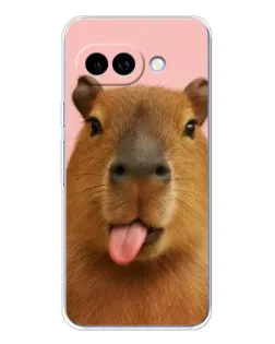 Чохол для Google Pixel 9A з картинкою «Капібара з язиком»
