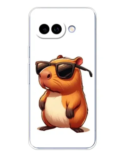 Чохол для Google Pixel 9A з картинкою «Капібара в окулярах»