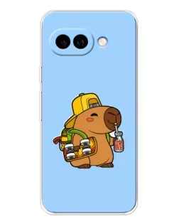 Чохол для Google Pixel 9A з картинкою «Капібара на скейті»
