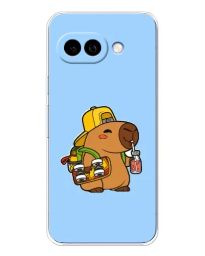 Чохол для Google Pixel 9A з картинкою «Капібара на скейті»