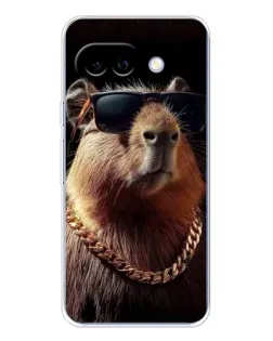 Чохол для Google Pixel 9A з картинкою «Капібара золотий ланцюг»
