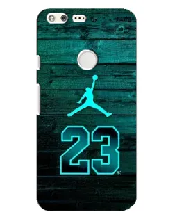Чехол для Google Pixel XL с картинкой «Jordan Cyan 23»