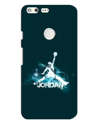 Чехол для Google Pixel XL с картинкой «Jordan Blue Fire»
