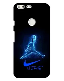 Чехол для Google Pixel XL с картинкой «Jordan Neon Blue»