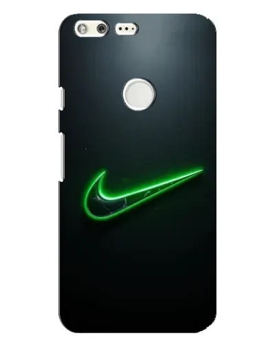 Чехол для Google Pixel XL с картинкой «Неоновый контур Nike»