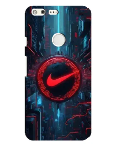 Чехол для Google Pixel XL с картинкой «Техногенный стиль Nike»