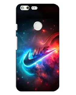 Чехол для Google Pixel XL с картинкой «Огненный логотип Nike»