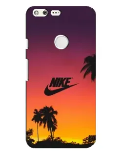 Чехол для Google Pixel XL с картинкой «Nike на закате солнца»
