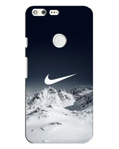 Чехол для Google Pixel XL с картинкой «Nike — зимние горы»