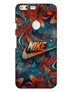 Чехол для Google Pixel XL с картинкой «Nike в абстракции»