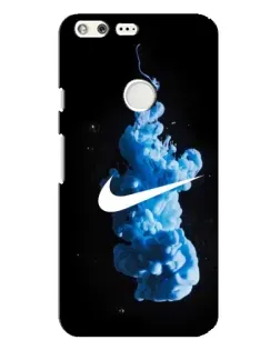 Чехол для Google Pixel XL с картинкой «Nike и синий дым»