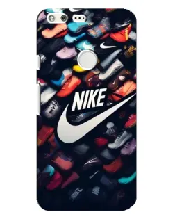 Чехол для Google Pixel XL с картинкой «Коллекция кроссовок Nike»