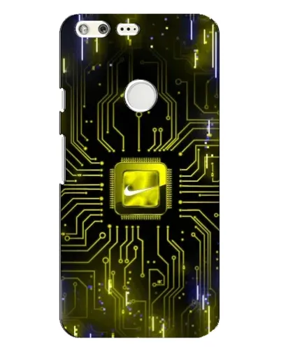 Чехол для Google Pixel XL с картинкой «Nike — золотая искра»