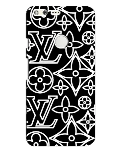Чехол для Google Pixel XL с картинкой «Черно-белый узор LV»
