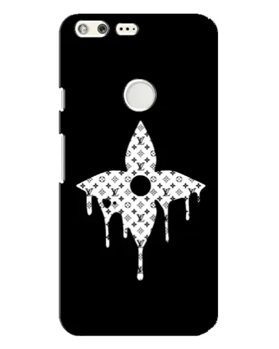 Чехол для Google Pixel XL с картинкой «Цветочная монограмма»