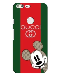 Чехол для Google Pixel XL с картинкой «Gucci — полосы и Микки»