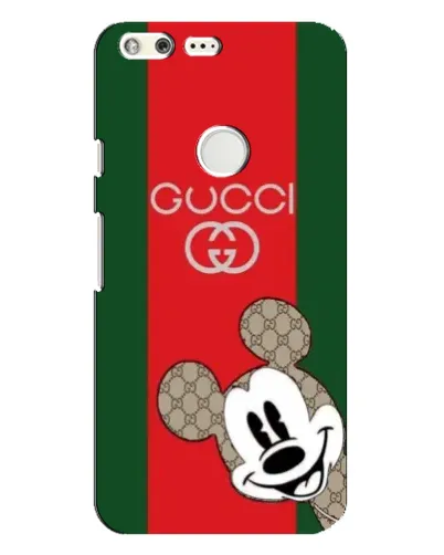 Чехол для Google Pixel XL с картинкой «Gucci — полосы и Микки»