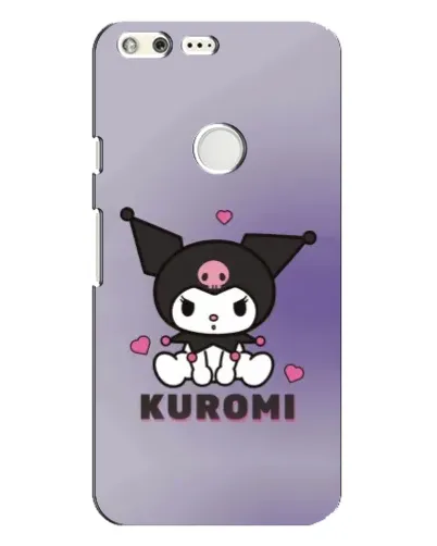 Чехол для Google Pixel XL с картинкой «Kuromi — фиолетовый арт»