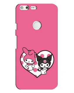 Чехол для Google Pixel XL с картинкой «Kuromi и My Melody»