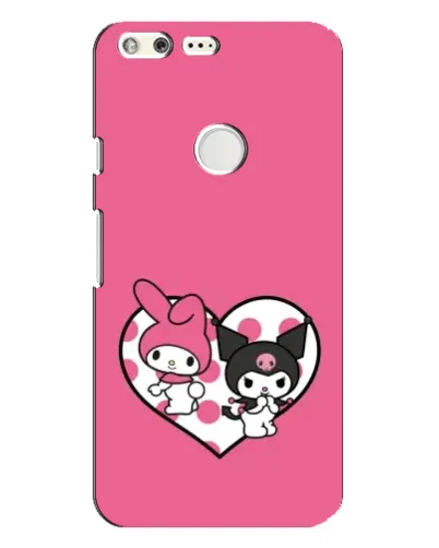 Чехол для Google Pixel XL с картинкой «Kuromi и My Melody»