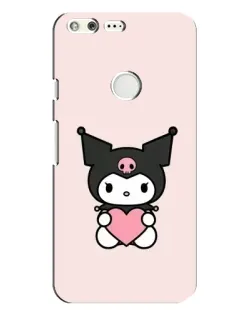 Чехол для Google Pixel XL с картинкой «Kuromi и сердце»