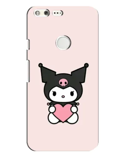 Чехол для Google Pixel XL с картинкой «Kuromi и сердце»