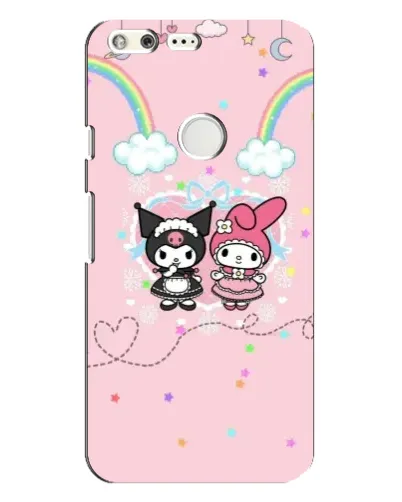Чехол для Google Pixel XL с картинкой «My Melody и Kuromi»